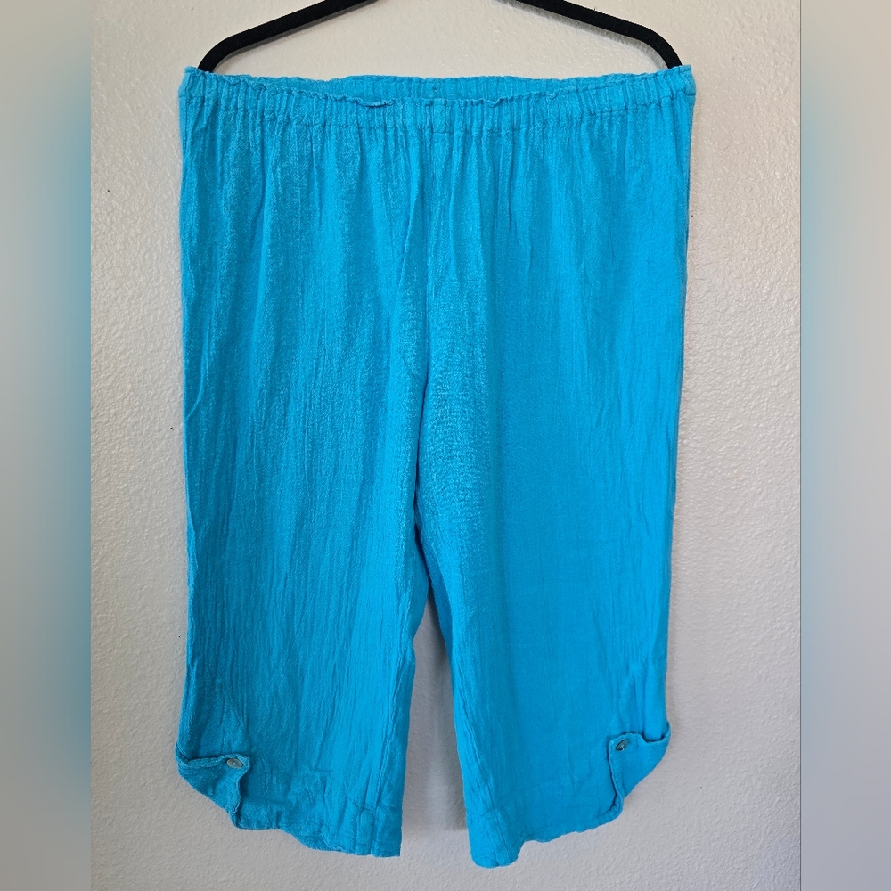 Oh My Gauze! Blue Beth Capris